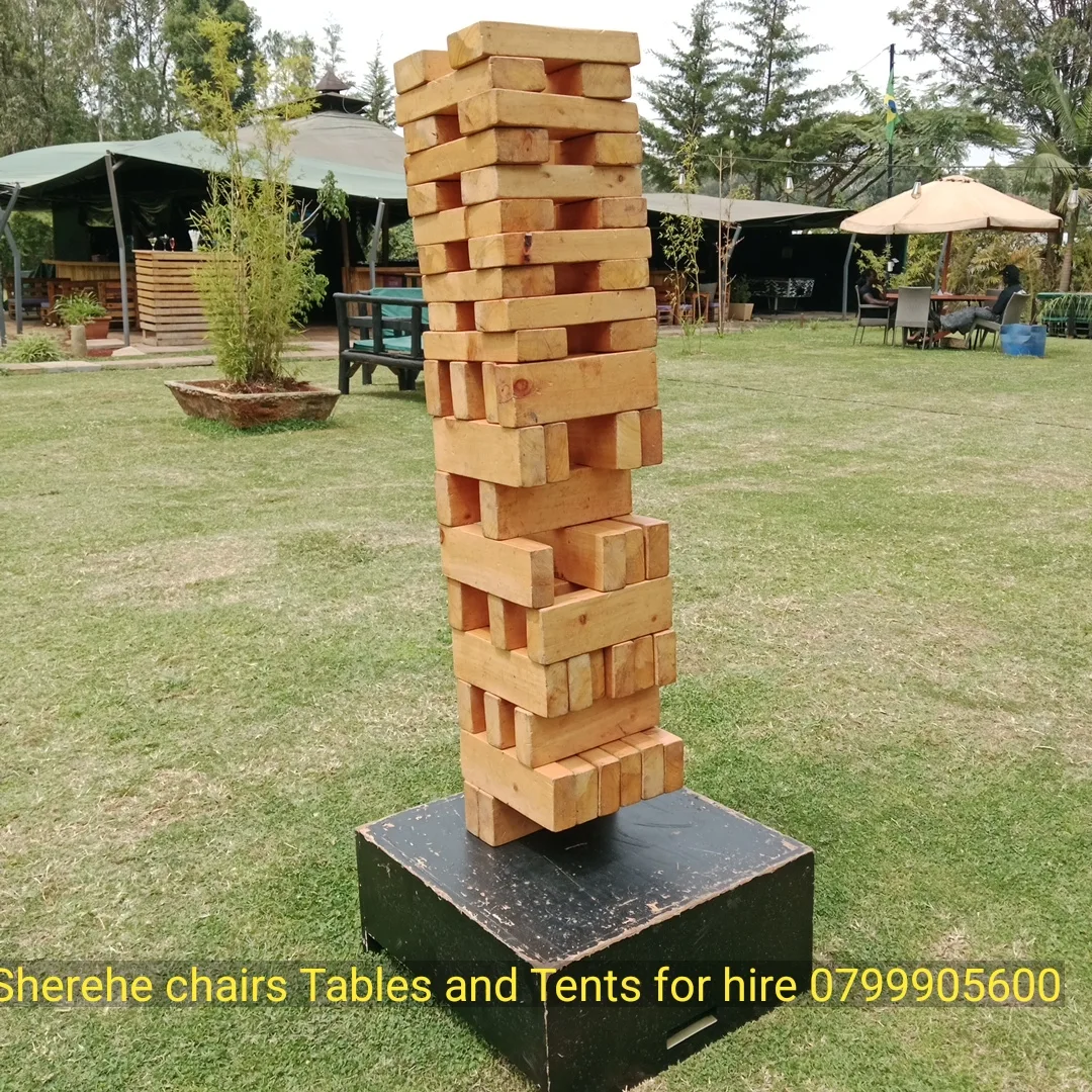 Giant Jenga Blocks &mdash; detail view, Nairobi hire by Sherehe Events - photo 4